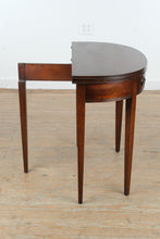 Load image into Gallery viewer, Vintage Mahogany Flip-Top Console Game Table