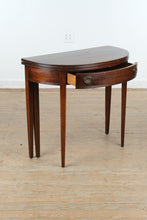 Load image into Gallery viewer, Vintage Mahogany Flip-Top Console Game Table