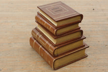 Load image into Gallery viewer, Maitland Smith Leather Bound Book Box Storage Table with Hidden Compartment