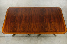 Load image into Gallery viewer, Maitland-Smith Mahogany Double Pedestal Dining Table with 6 Chairs - Online Only