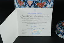 Load image into Gallery viewer, Royal Tichelaar Makkum Handpainted Majolica Lidded Jar – Multicolor Florals & Birds – 10" with COA (2006)