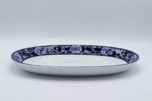 Load image into Gallery viewer, Pier 1 Mandarin Blue White Oval Serving Platter 13.5 x 9