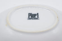 Load image into Gallery viewer, Pier 1 Mandarin Blue and White Soap Dish 6x4 Oval Ceramic