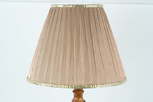 Load image into Gallery viewer, Vintage Dress Form Mannequin Table Lamp Fabric Torso Wood Base 33" Tall