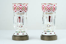 Load image into Gallery viewer, Pair of Bohemian Mantel Lusters