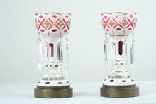 Load image into Gallery viewer, Pair of Bohemian Mantel Lusters