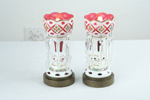 Load image into Gallery viewer, Pair of Bohemian Mantel Lusters