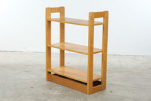 Load image into Gallery viewer, Maple Adjustable Three-Shelf Bookcase with Lower Storage Compartment