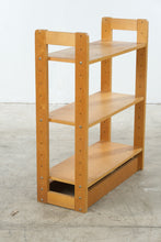 Load image into Gallery viewer, Maple Adjustable Three-Shelf Bookcase with Lower Storage Compartment