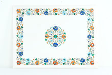 Load image into Gallery viewer, White Marble Pietra Dura Side / Coffee Table