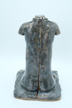 Load image into Gallery viewer, “Mary Anne” Nude Ceramic Sculpture – 12" Glazed Seated Torso Statue