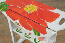 Load image into Gallery viewer, Hand-Painted Drop-Leaf Side Table by Mary Paulsen – Holden Beach, NC
