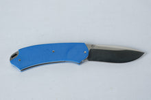Load image into Gallery viewer, Maserin Cutlery Birdland Drop Point Blue G10 AUS8 steel Satin 396G10B