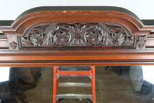 Load image into Gallery viewer, Massive Eastlake Buffet with Mirror Back & Marble Top – 92” Tall Statement Piece