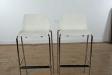 Load image into Gallery viewer, Materia Modern Bar Stools with Chrome Frame Set of 2