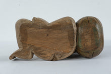 Load image into Gallery viewer, Vintage Hand Carved Sleeping Child Figure Wood Sculpture Folk Art Figurine