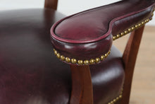 Load image into Gallery viewer, Merlot Bar Stool with Brass Nailhead Trim