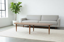 Load image into Gallery viewer, Mersman Mid Century Modern Oval Walnut Coffee Table with Tapered Legs
