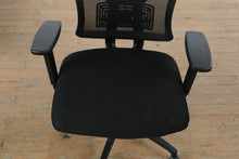 Load image into Gallery viewer, Black Mesh Ergonomic Office Chair with Headrest Adjustable Swivel Task Chair