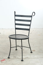 Load image into Gallery viewer, Black Wrought Iron Mesh Patio Bistro Set with Round Table and 2 Chairs