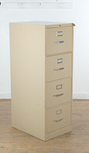 Load image into Gallery viewer, HON 4 Drawer Metal Filing Cabinet in Beige Steel