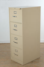 Load image into Gallery viewer, HON 4 Drawer Metal Filing Cabinet in Beige Steel