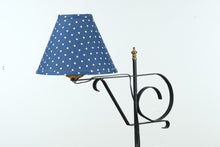 Load image into Gallery viewer, Black Wrought Iron Height Adjustable Floor Lamp