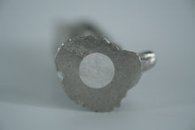 Load image into Gallery viewer, Pewter Cockatoo Bird Figurine – Miniature Metal Sculpture on Perched Stump (3.25")