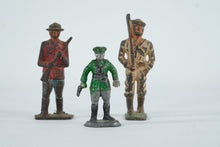 Load image into Gallery viewer, Vintage Cast Metal Toy Soldiers Lot Mountie Cowboy Police Figures