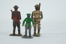 Load image into Gallery viewer, Vintage Cast Metal Toy Soldiers Lot Mountie Cowboy Police Figures