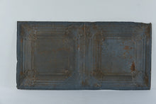 Load image into Gallery viewer, Antique Pressed Tin Ceiling Panel 49 x 25 Floral Architectural Salvage White
