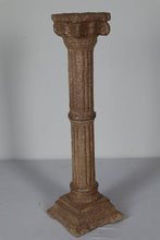 Load image into Gallery viewer, Metal Candle Holder with Textured Rock Paint