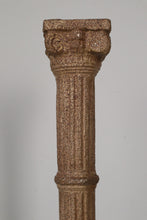 Load image into Gallery viewer, Metal Candle Holder with Textured Rock Paint