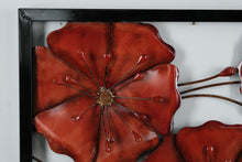 Load image into Gallery viewer, 3 Flower Metal Wall Décor
