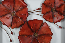 Load image into Gallery viewer, 3 Flower Metal Wall Décor