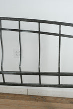 Load image into Gallery viewer, King Size Metal Bed Frame – Rubbed Silver Finish with Arched Headboard and Footboard