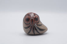 Load image into Gallery viewer, Mexican Tonala Pottery Owl Figurine Hand Painted Folk Art Mexico 3 Inch