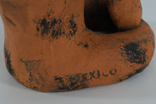 Load image into Gallery viewer, Handmade Mexico Terracotta Seated Figure Vessel – Rustic Folk Art Sculpture, 6" Wide