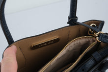 Load image into Gallery viewer, Michael Kors Mercer Navy Blue Leather Small Satchel Crossbody Bag