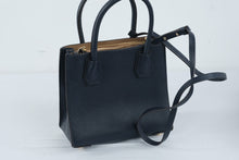 Load image into Gallery viewer, Michael Kors Mercer Navy Blue Leather Small Satchel Crossbody Bag