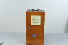 Load image into Gallery viewer, Antique R Winkel Gottingen German Brass Microscope No 19332 with Wood Case