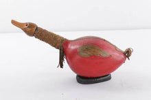 Load image into Gallery viewer, Mid Century Leather Wrapped Bird Bottle - Made in Italy