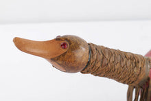Load image into Gallery viewer, Mid Century Leather Wrapped Bird Bottle - Made in Italy