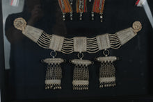Load image into Gallery viewer, Framed Bedouin Tribal Garment & Jewelry Display – 23" x 29" Shadow Box