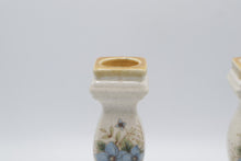 Load image into Gallery viewer, Mikasa Garden Club Day Dreams EC461 Candle Holders Pair Japan 1980s Blue Floral