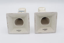 Load image into Gallery viewer, Mikasa Garden Club Day Dreams EC461 Candle Holders Pair Japan 1980s Blue Floral
