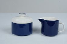 Load image into Gallery viewer, Mikasa Provencal C2900 Cobalt Blue Creamer and Sugar Bowl Set Japan