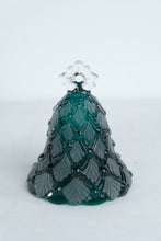 Load image into Gallery viewer, Mikasa Winter Dreams Frosted Green Crystal Christmas Tree Bell