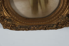 Load image into Gallery viewer, Antique Gilt Ornate Frame with Convex Glass & WWII Military Portrait