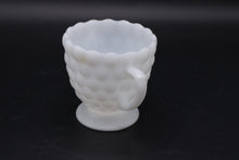 Load image into Gallery viewer, Vintage Milk Glass Hobnail Creamer and Sugar Bowl Set